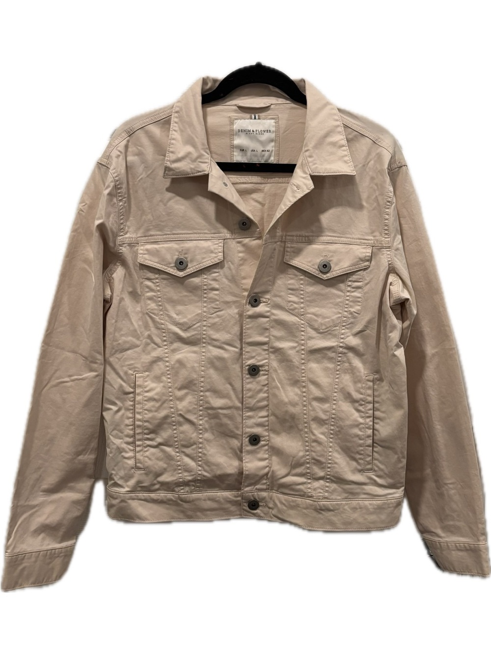 Denim & Flower Ricky Singh Beige Button Up Jacket Men's